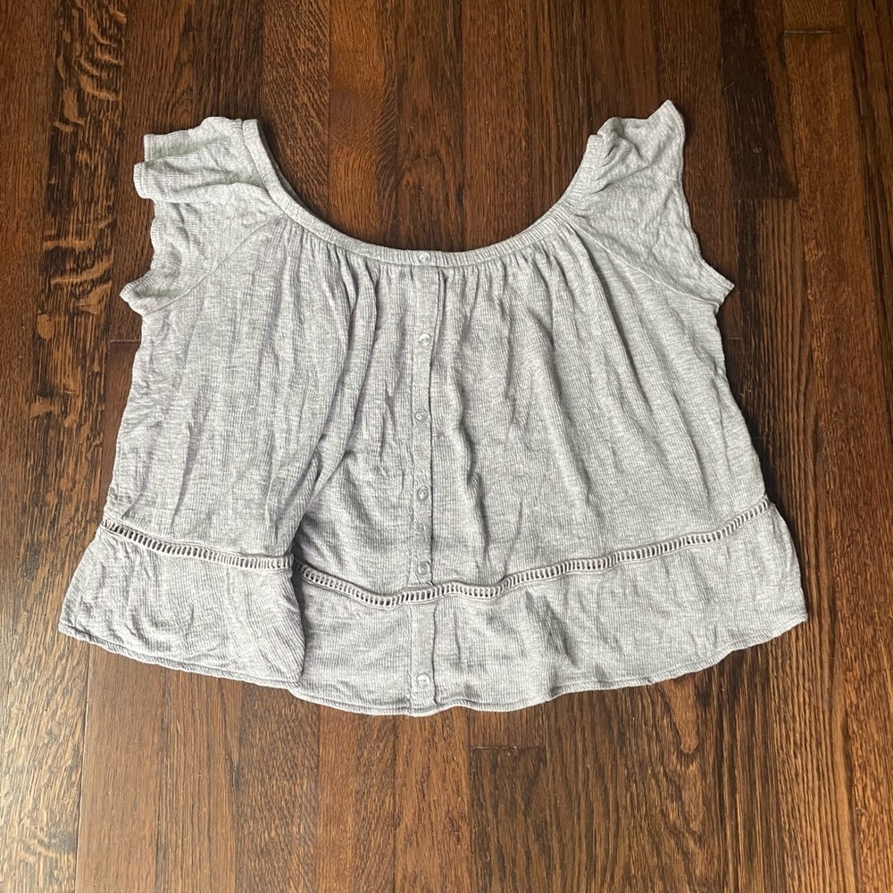 H&M cropped loose flowy top